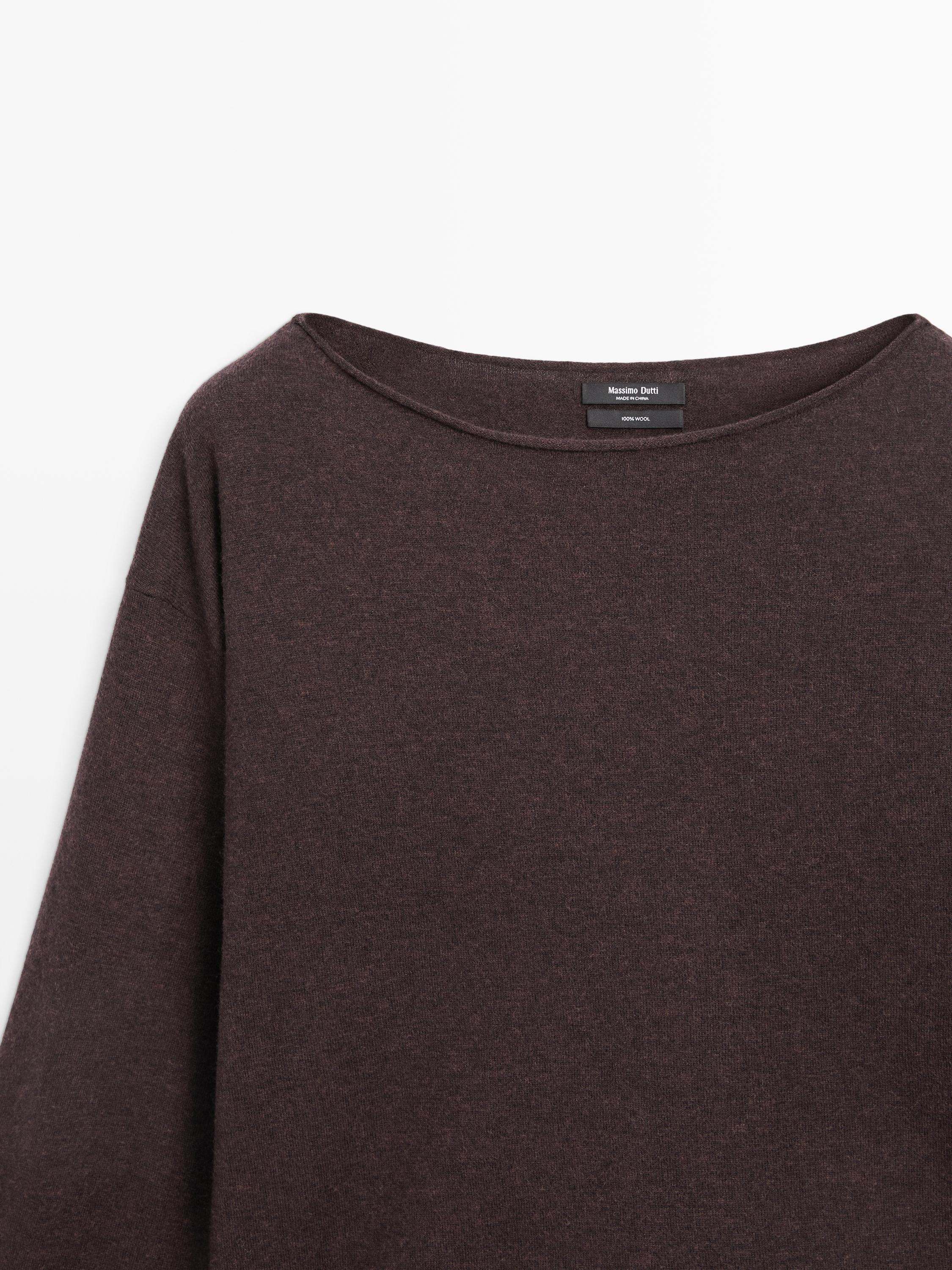 100% wool knit sweater
